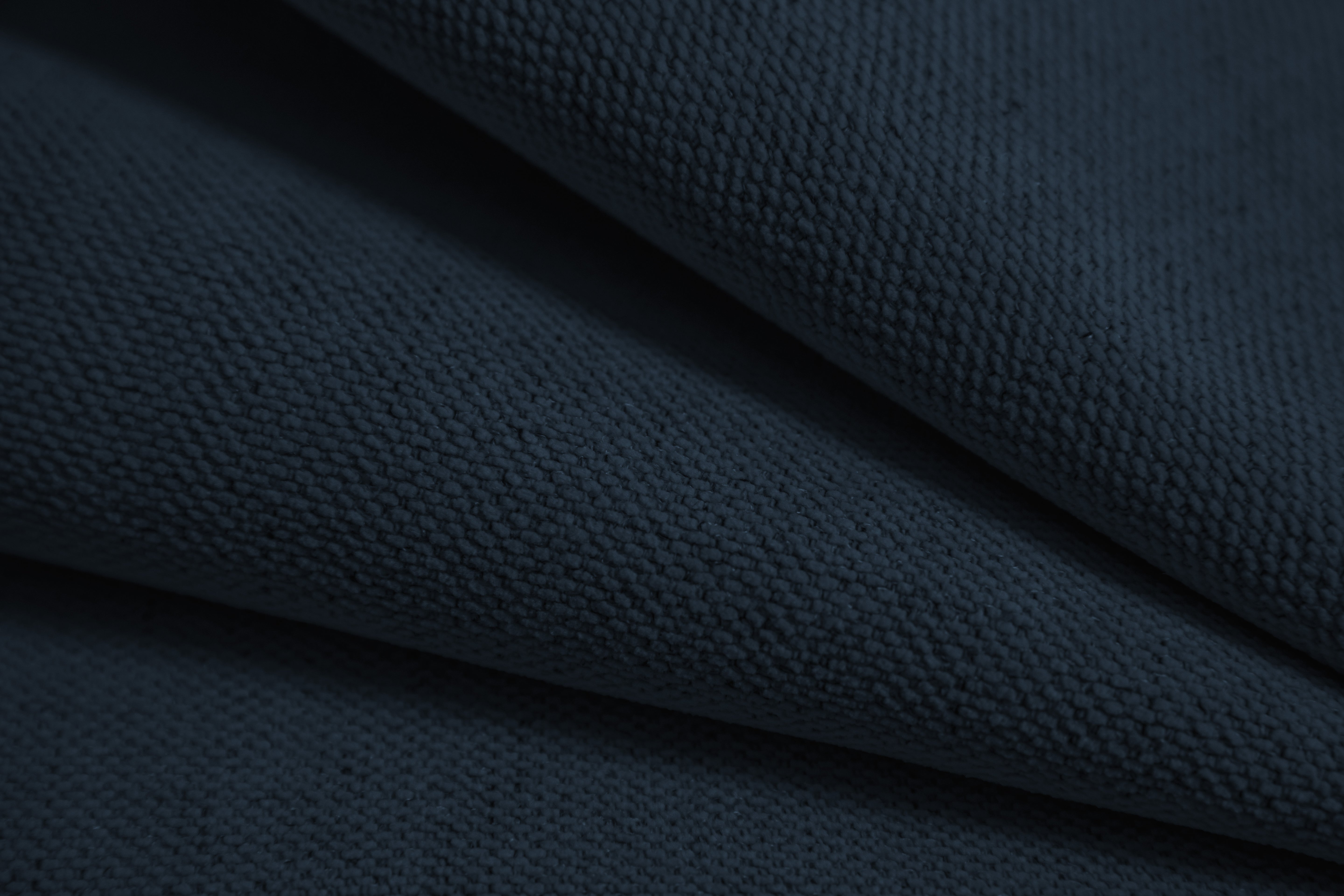 Open left-sided corner sofa ASTRO royal navy chenille