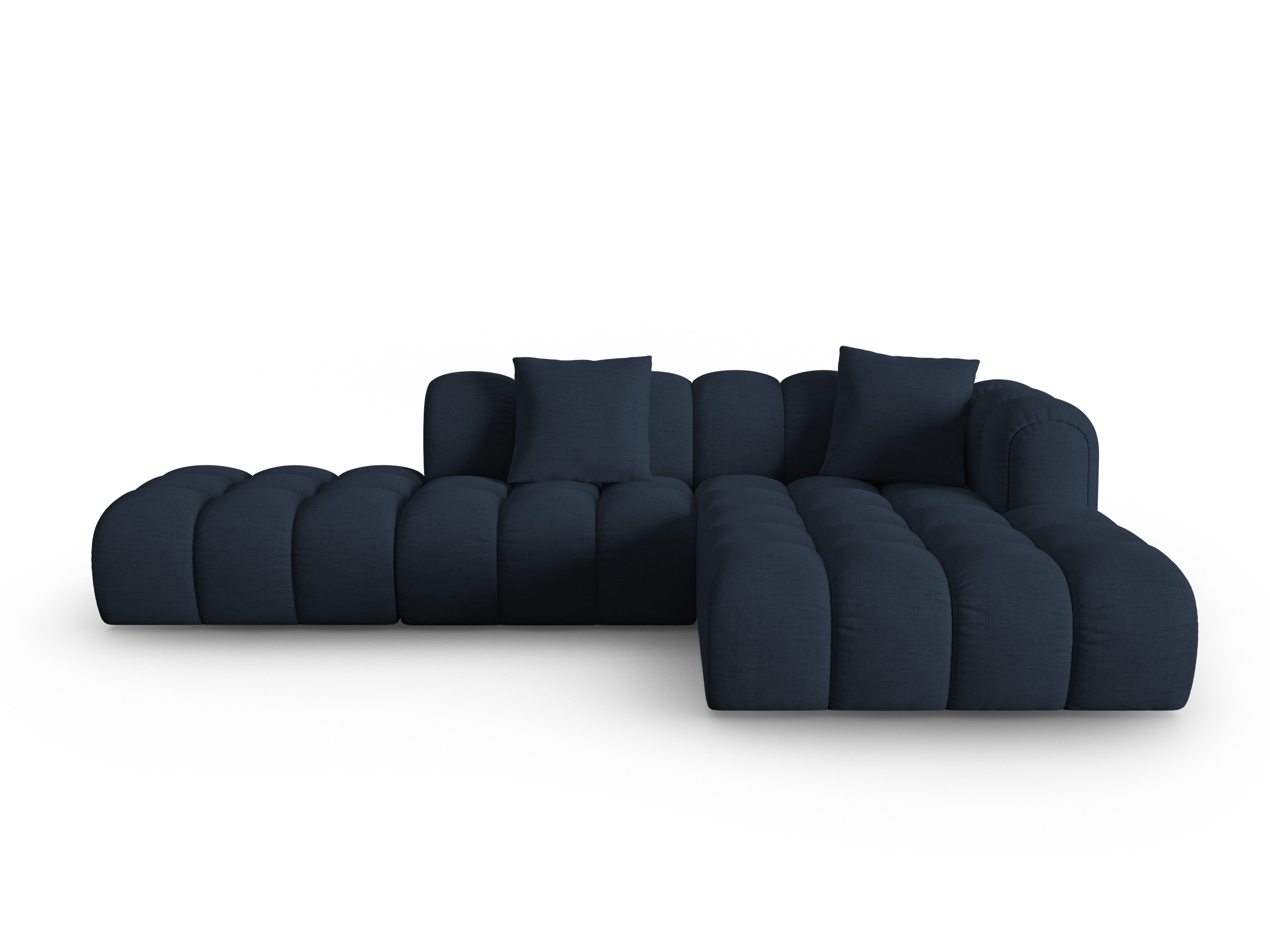Open right corner sofa ASTRO royal blue chenille