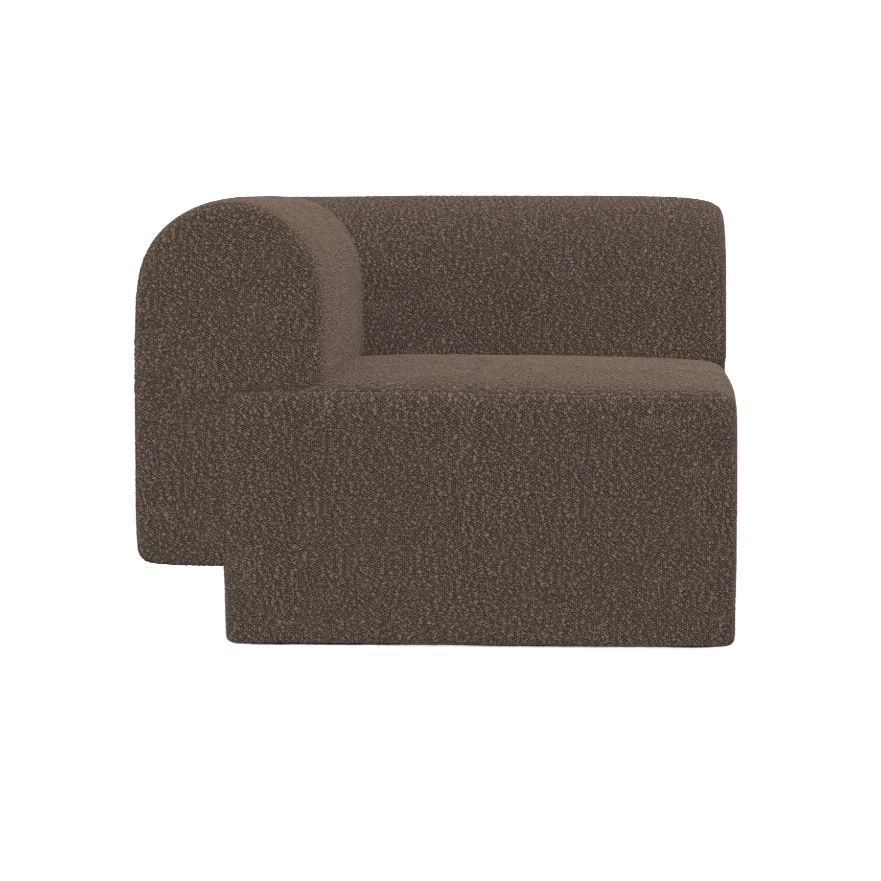 TORI Modular Sofa - Brown Boucle Corner Module