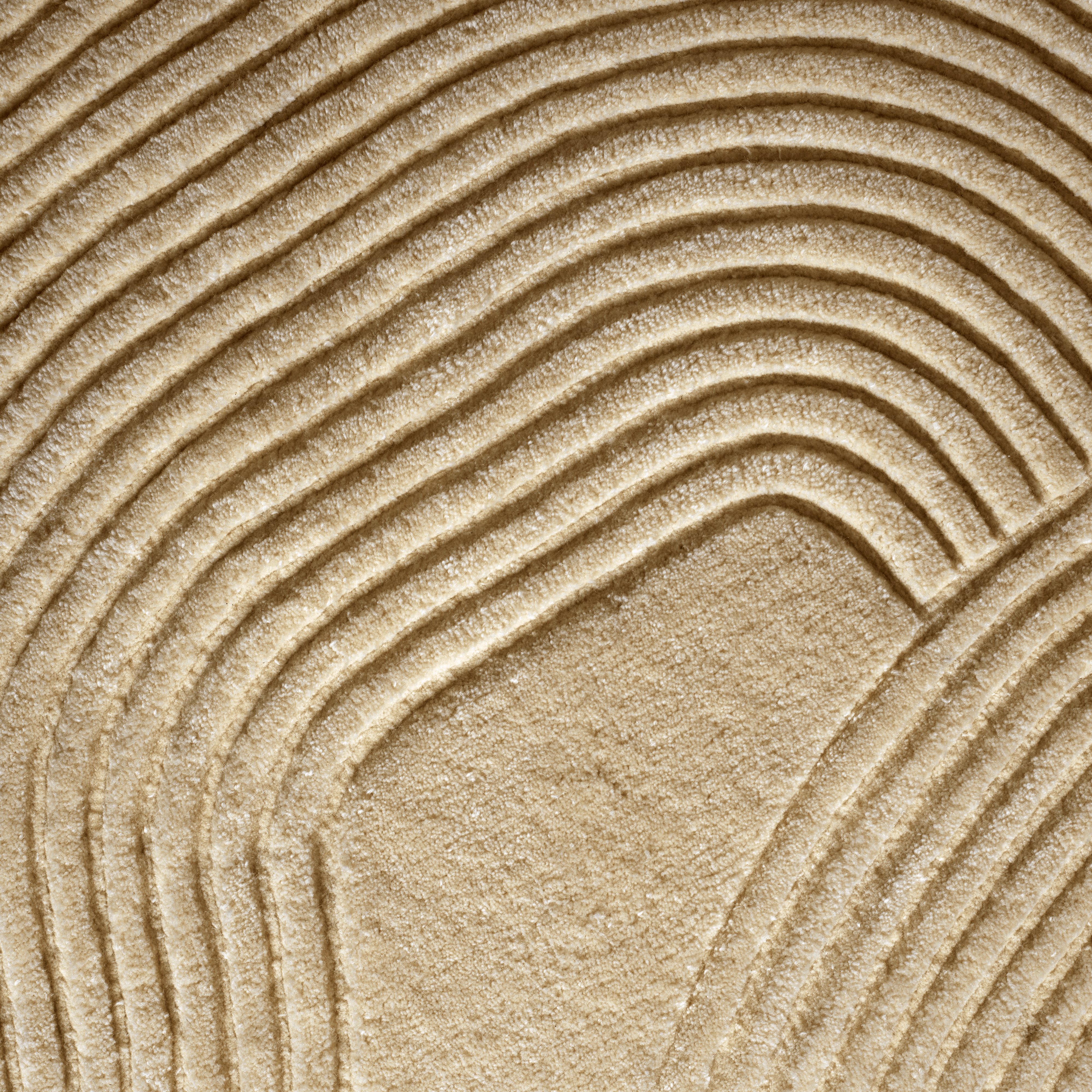 Zen -geformter beige Teppich