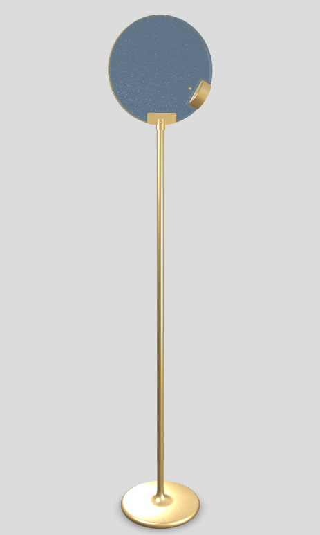 Lampa podłogowa HORO STL szczotkowany mosiądz