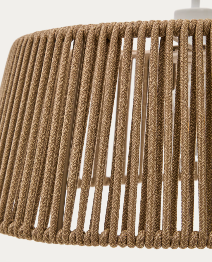Aldet lampshade brown-gray rope