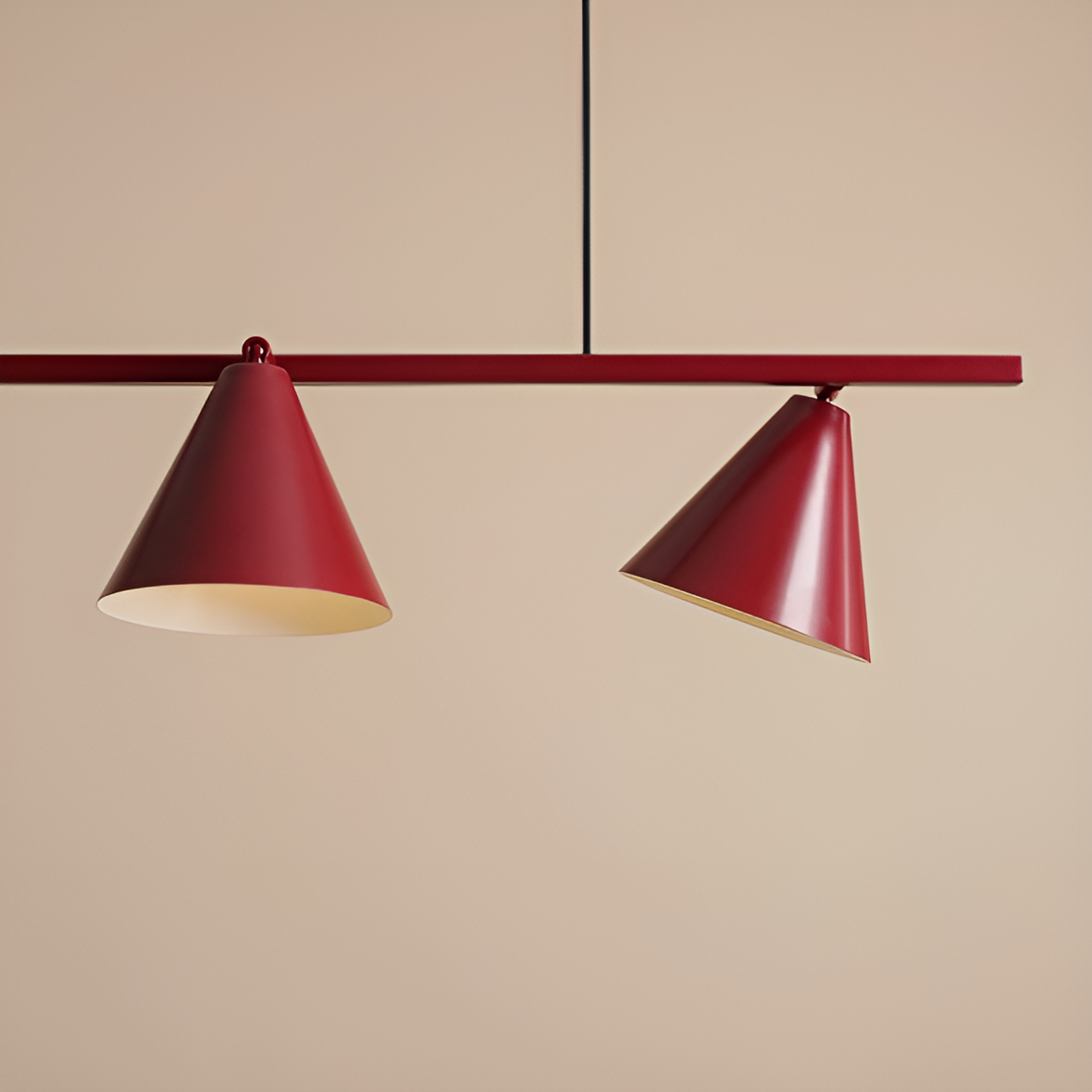 Lampa wisząca FORM QUATRO bordowy