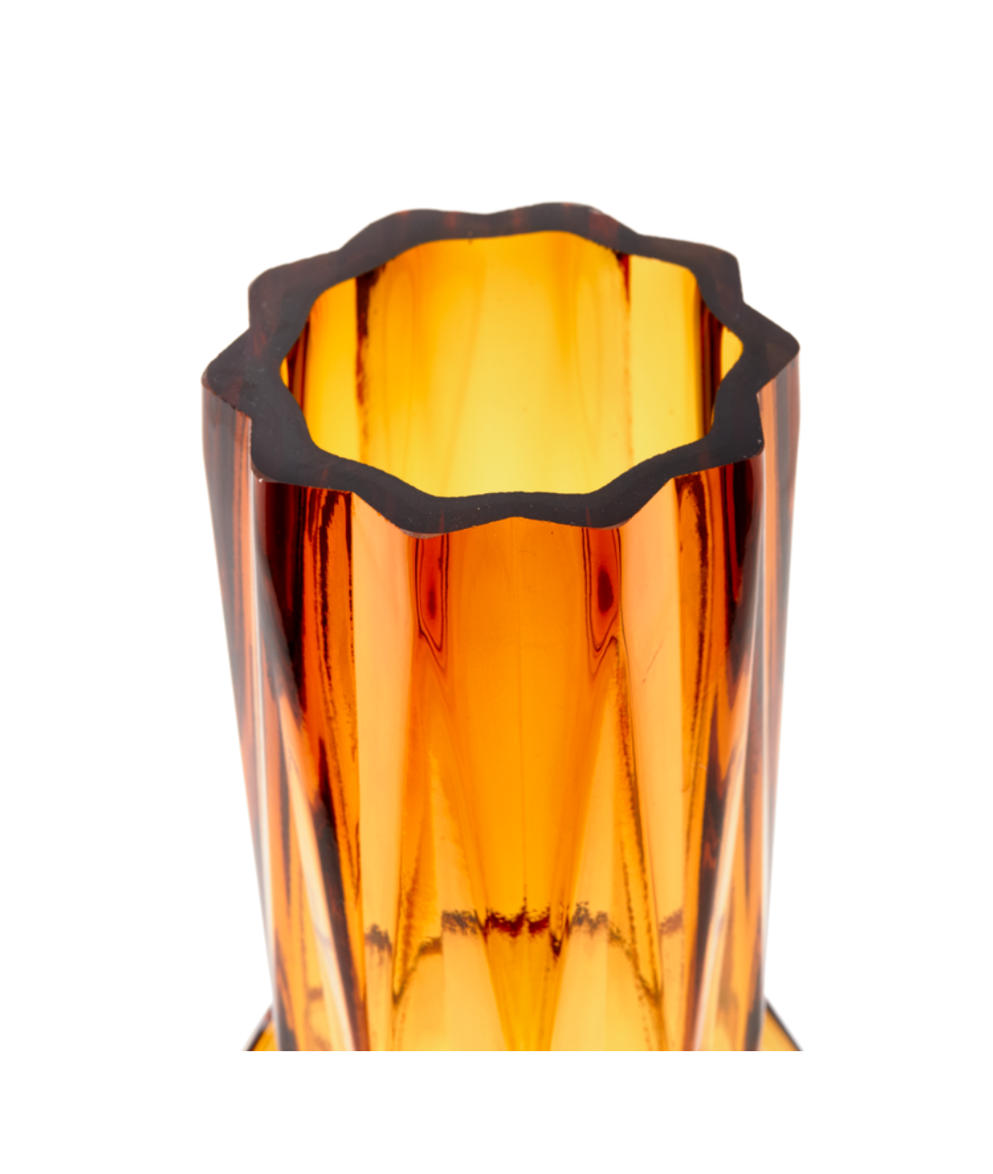 Wazon FOLDS GLASS bursztynowy