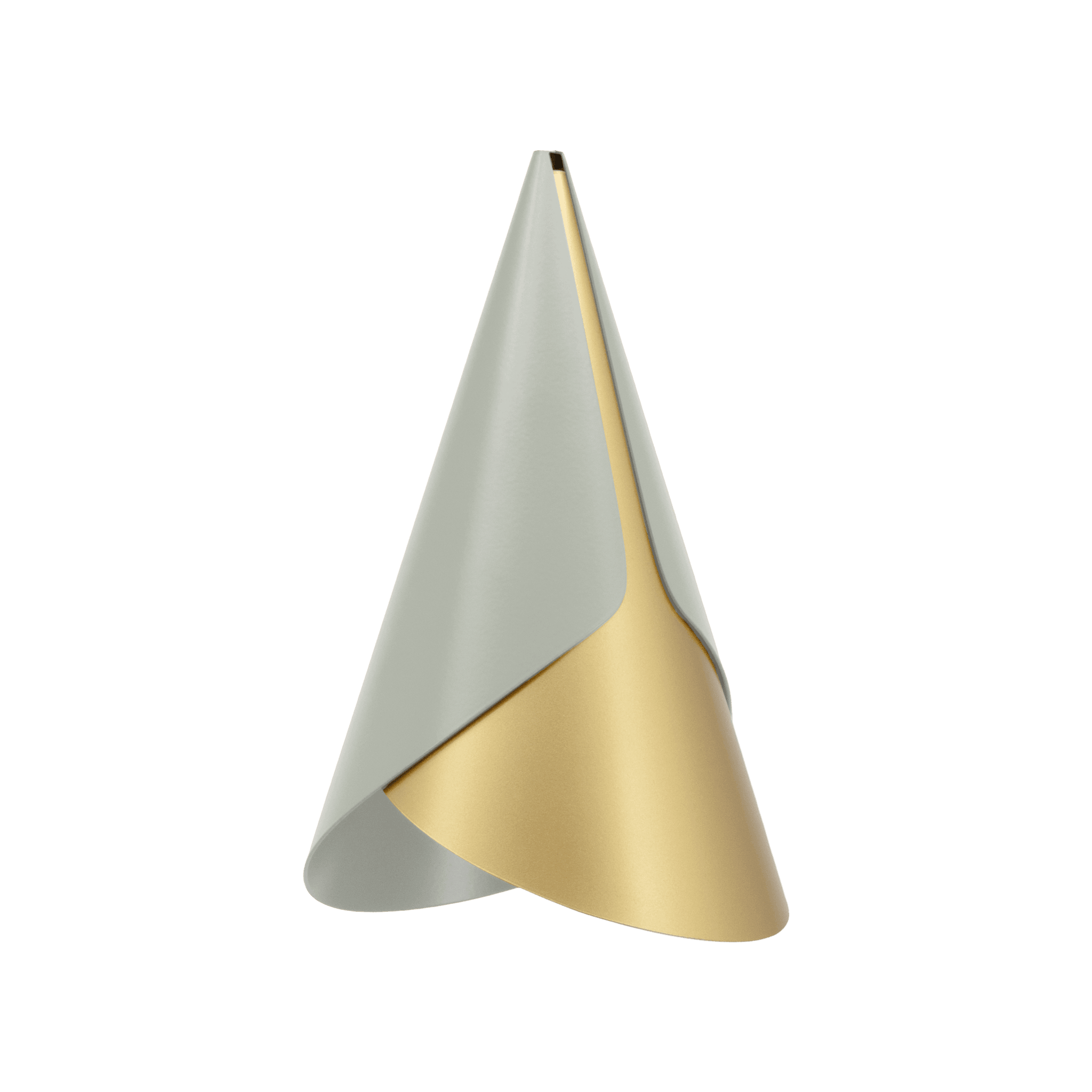 Abażur CORNET pistacjowy ze złotym UMAGE Eye on Design