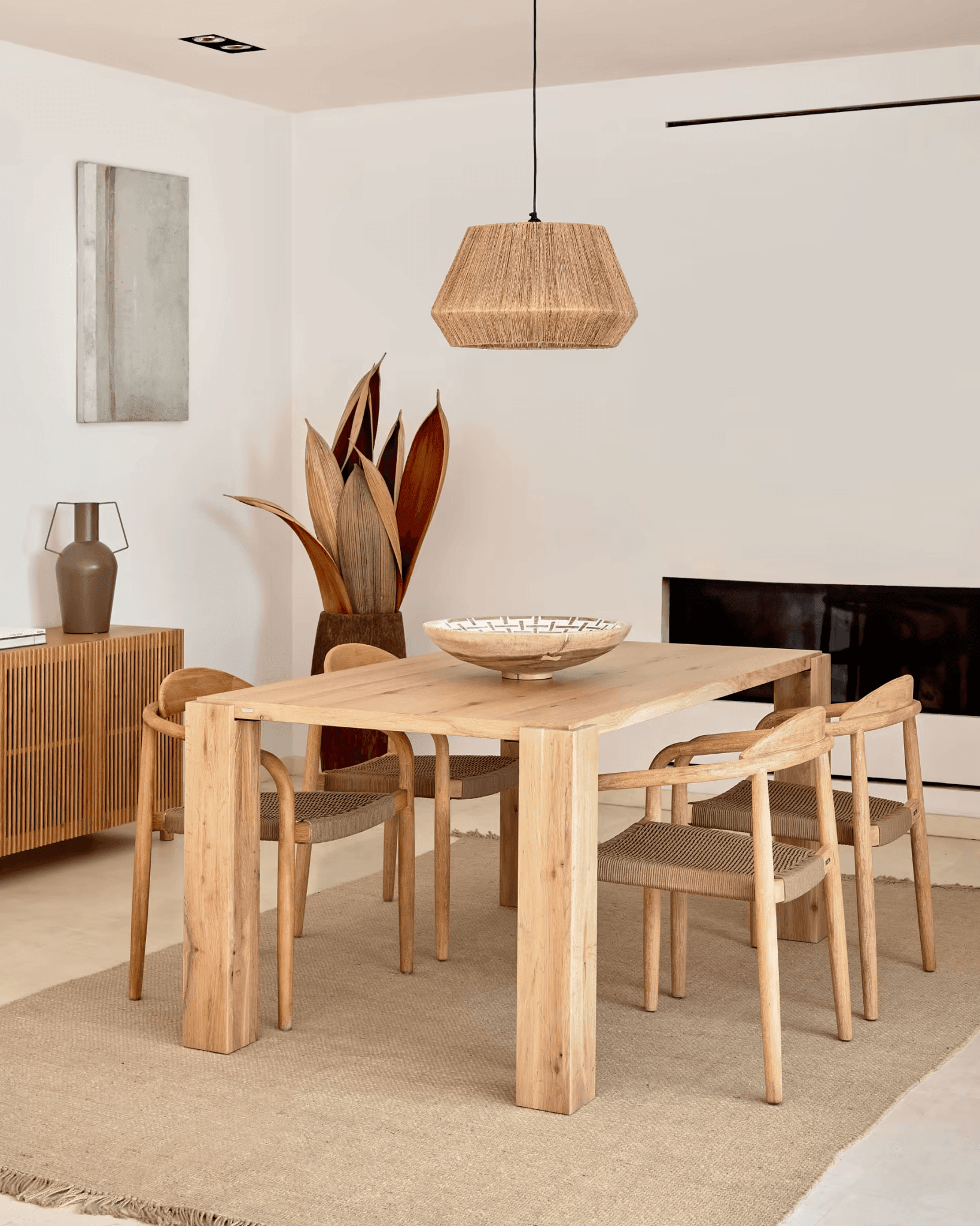 Abażur lampy wiszącej CRISMILDA jutowy La Forma Eye on Design