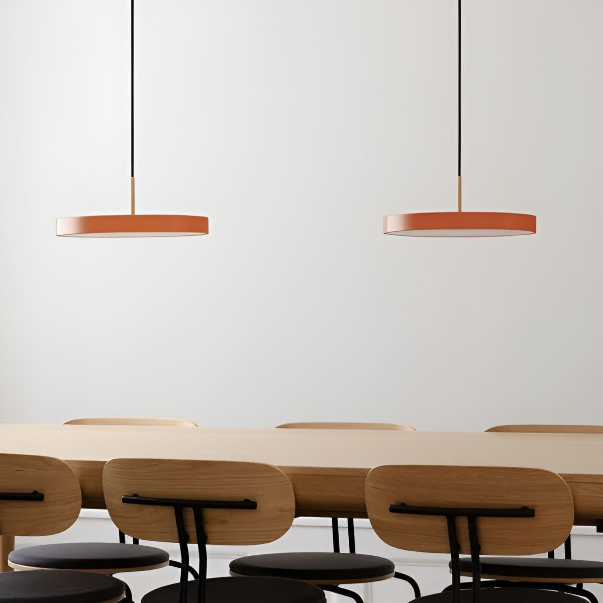 Lampa wisząca ASTERIA PLUS pomarańczowy ze złotą wstawką