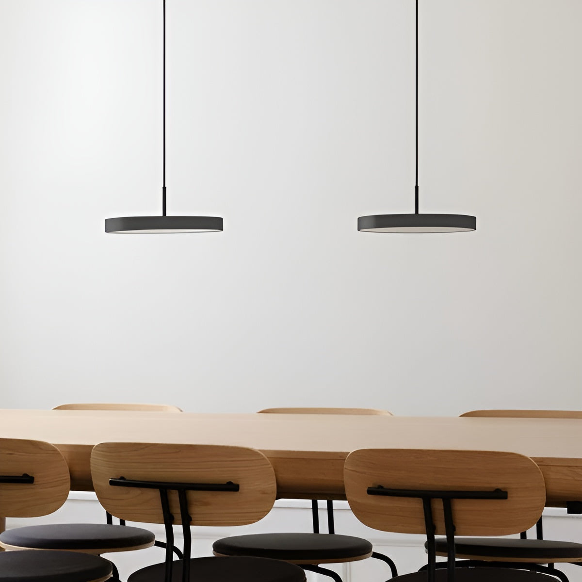 Lampa wisząca ASTERIA PLUS antracytowy z czarną wstawką