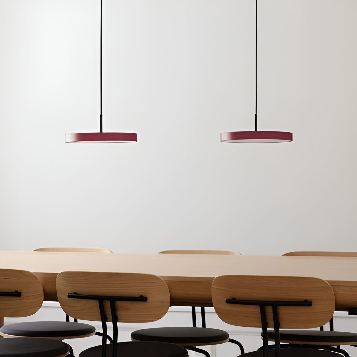 Lampa wisząca ASTERIA PLUS bordowy z czarną wstawką