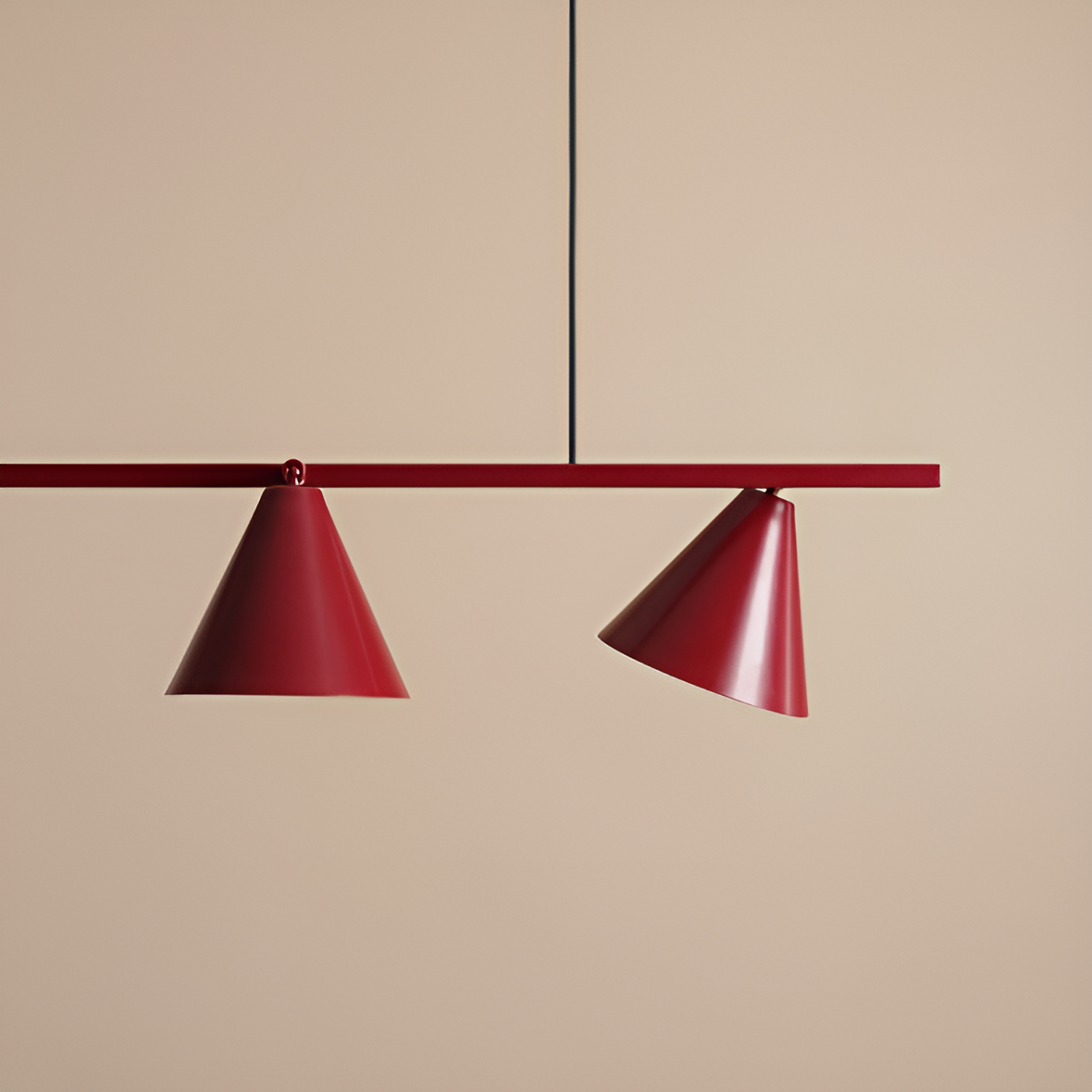 Lampa wisząca FORM QUATRO bordowy
