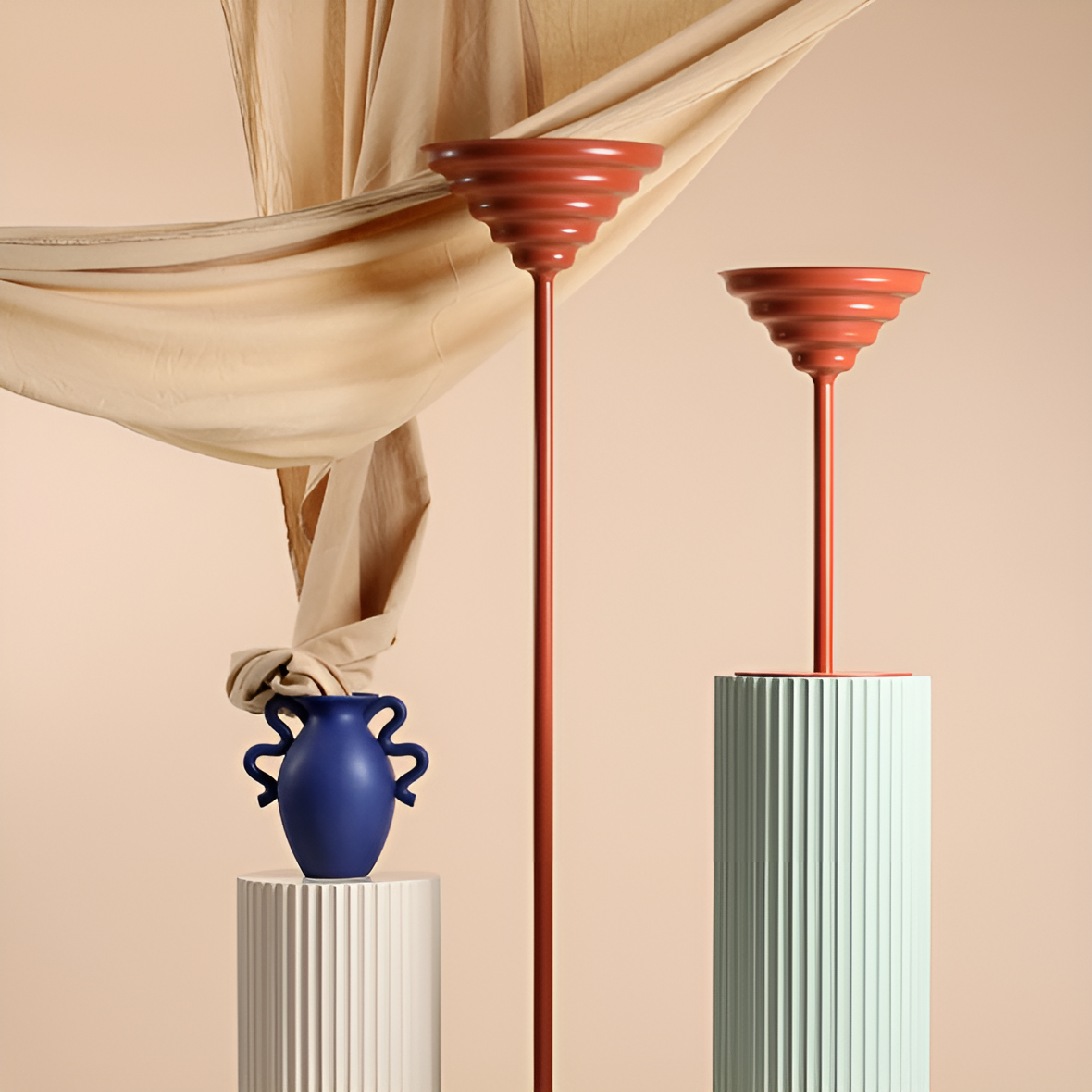 Floor lamp brick wave