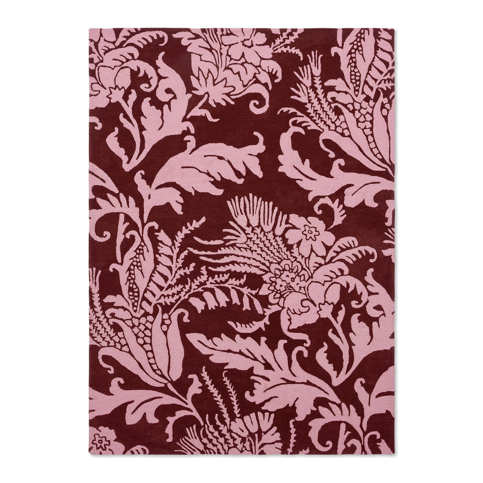 BAROQUE Teppich burgunder-pink
