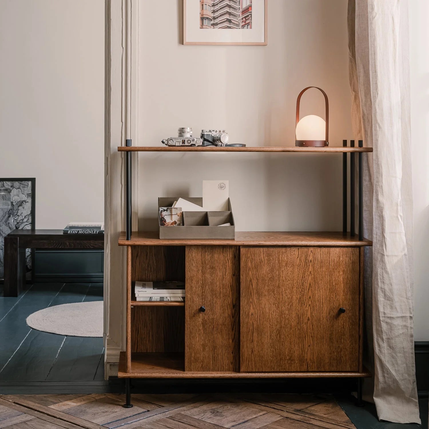 BAVA 100 Cabinet Dark Oak Wood
