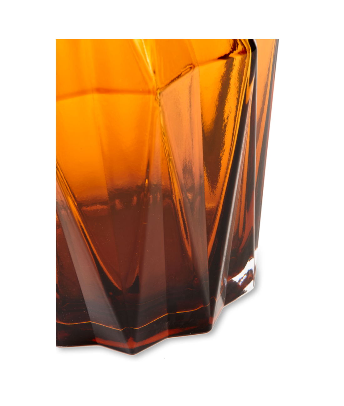 Wazon FOLDS GLASS bursztynowy