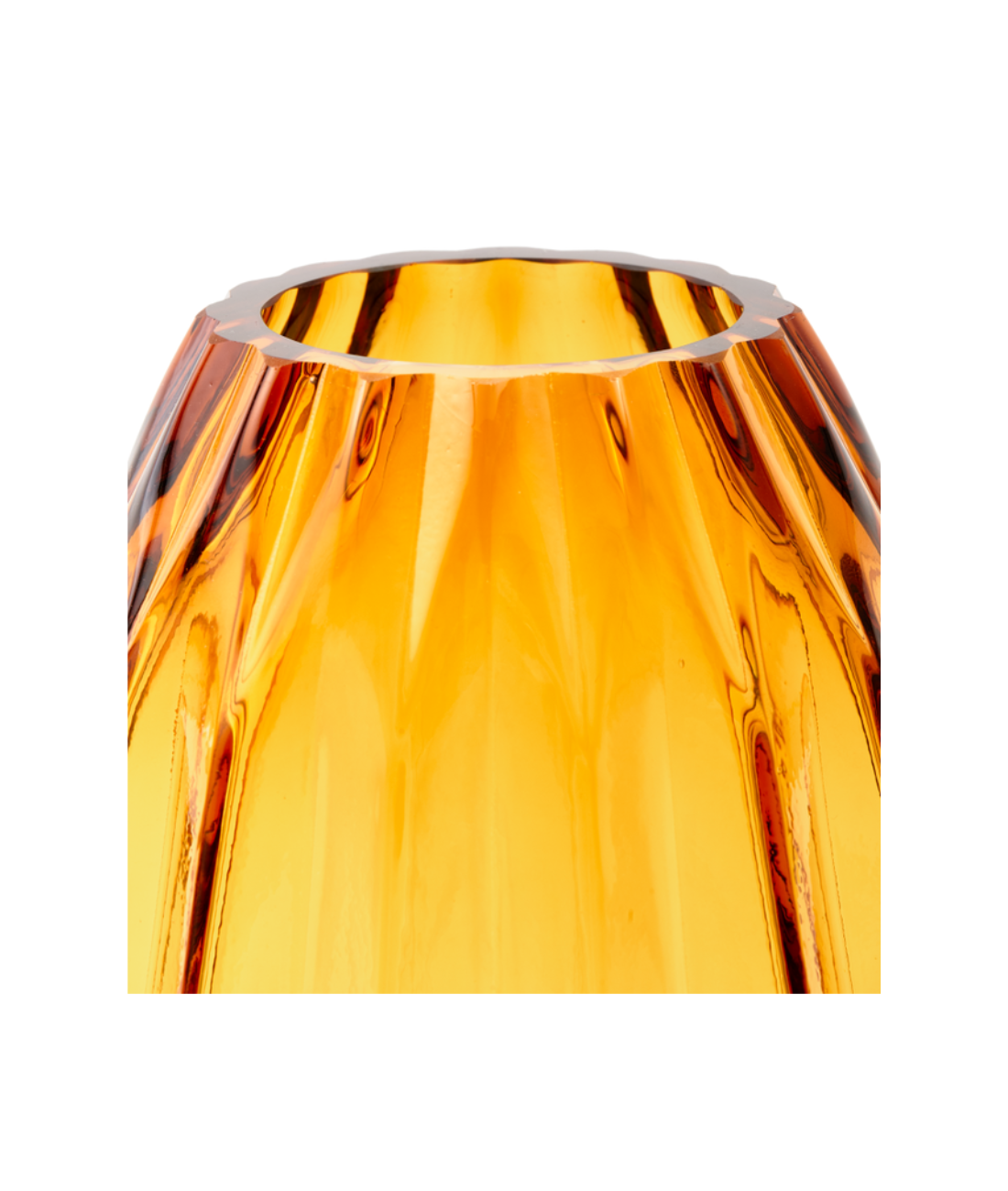 Wazon FOLDS GLASS bursztynowy