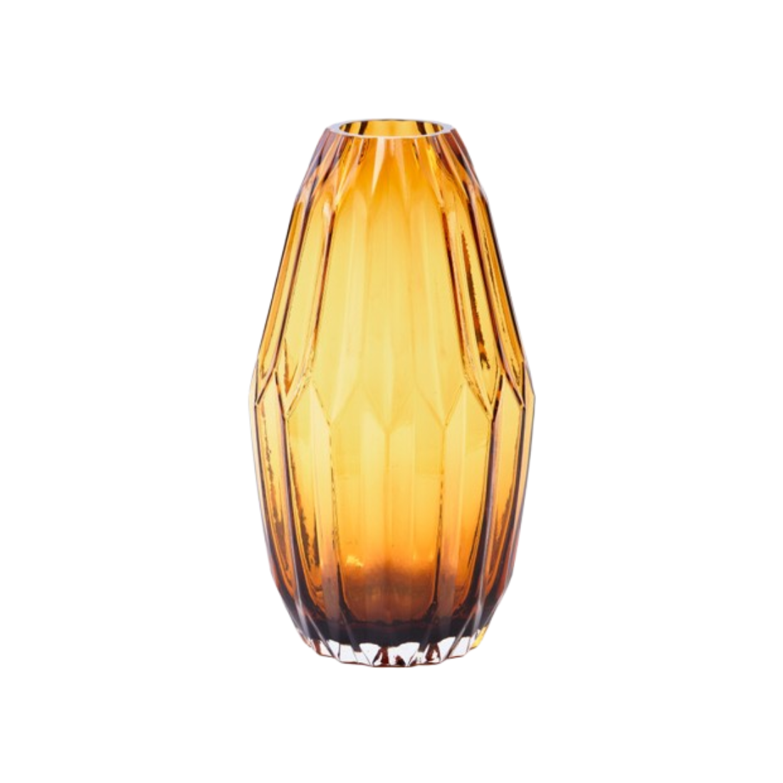 Wazon FOLDS GLASS bursztynowy