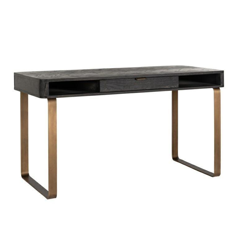 Biurko BLACKBONE mosiężny Richmond Interiors Eye on Design