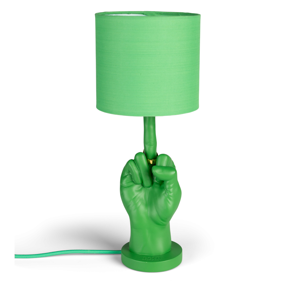WHAT IF green table lamp