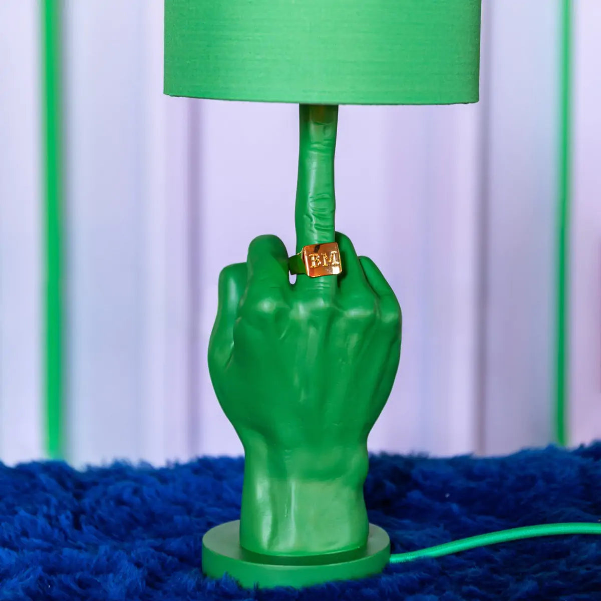 WHAT IF green table lamp
