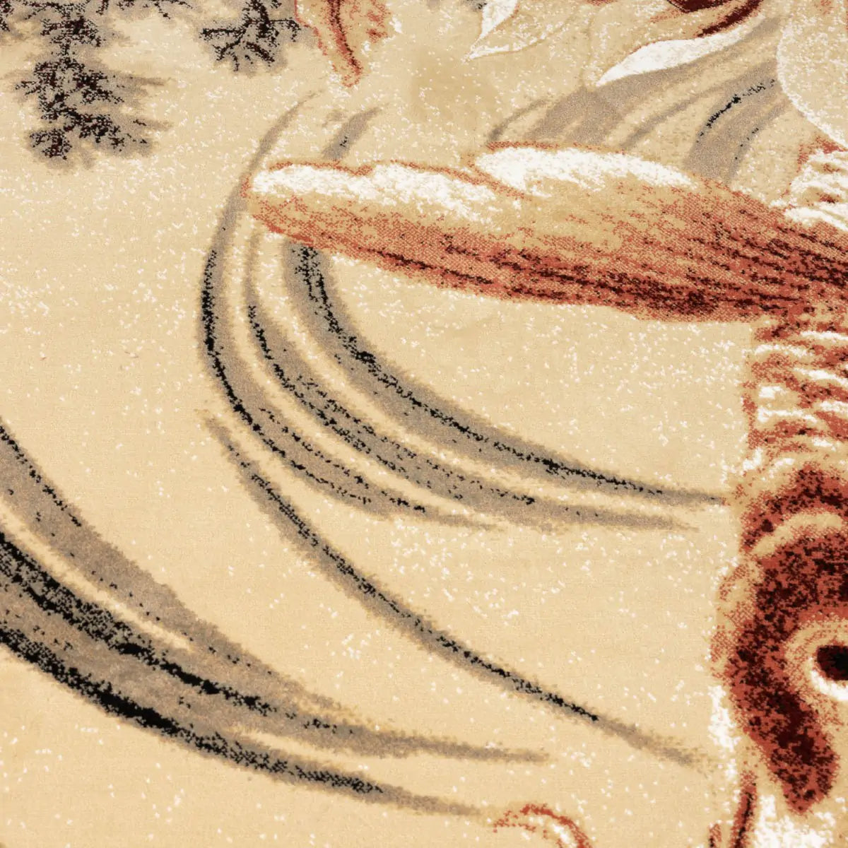 Dywan LEGEND OF KOI CARPET beżowy z brązowym