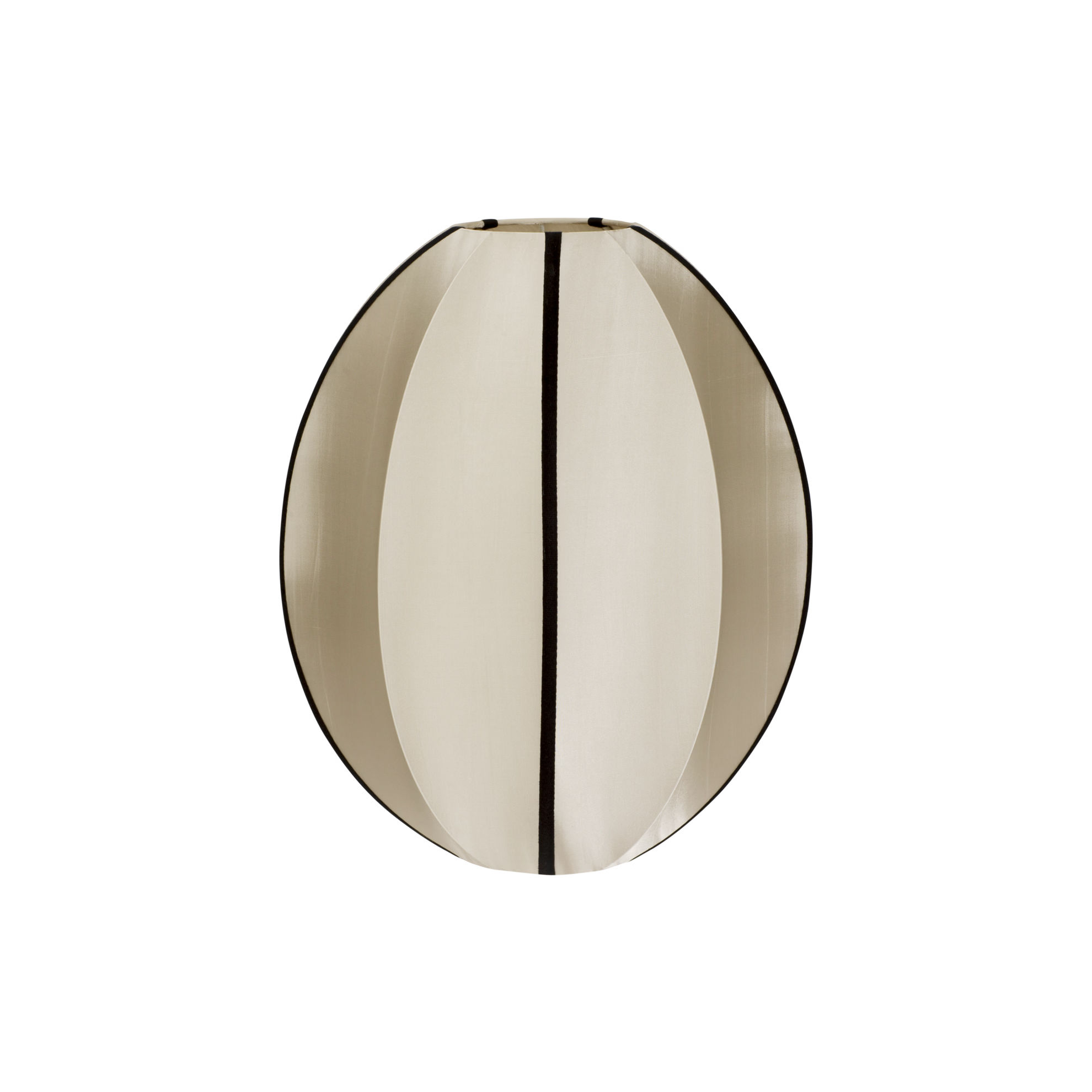 Abażur OVAL beżowy z czarnym