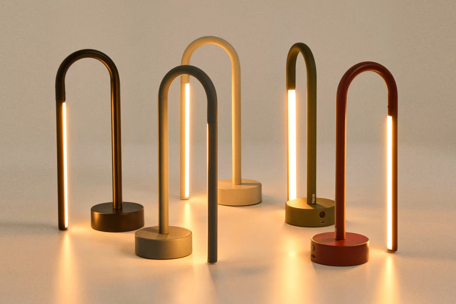 Tragbare Lampe BOW rot
