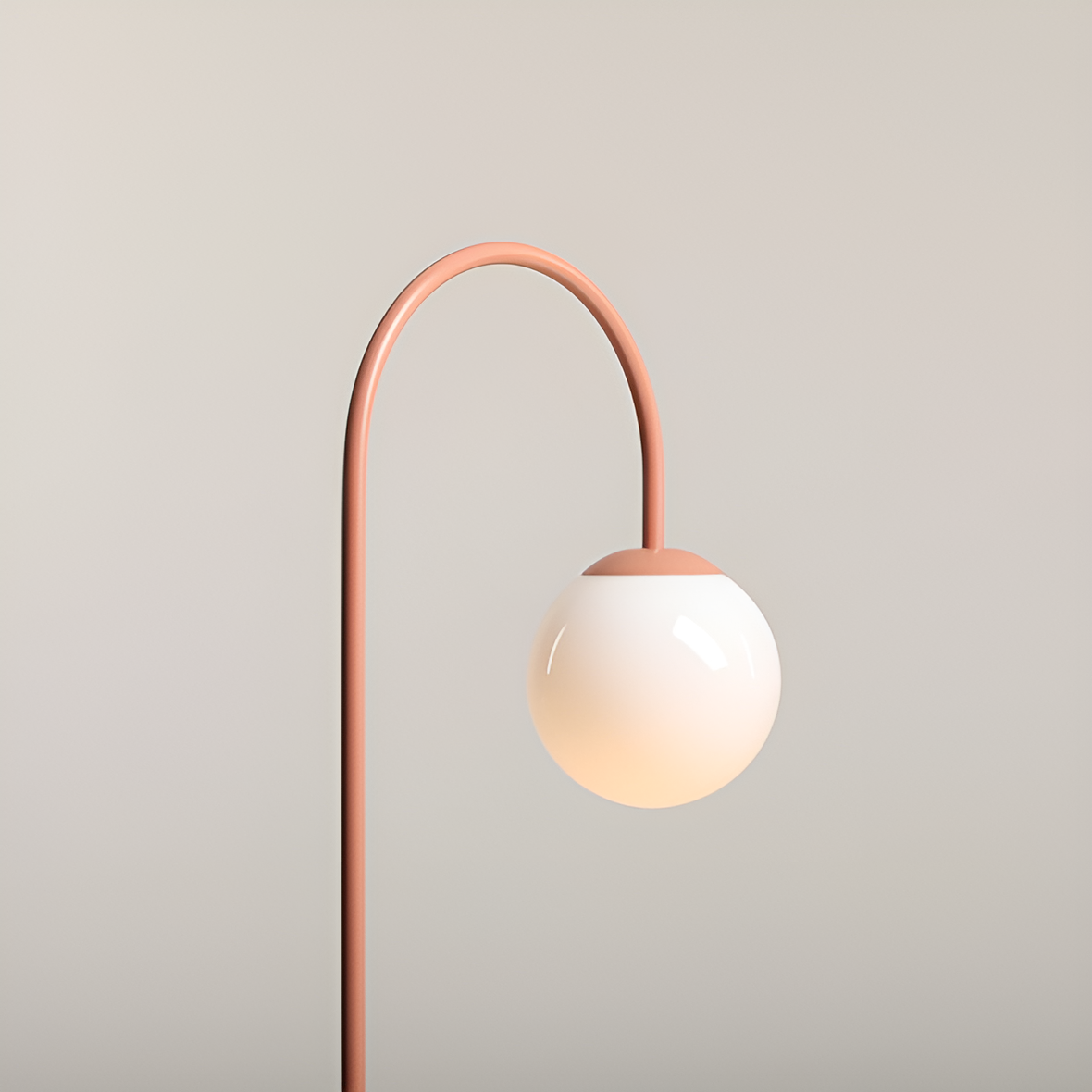 Lampa stołowa UNA koralowy