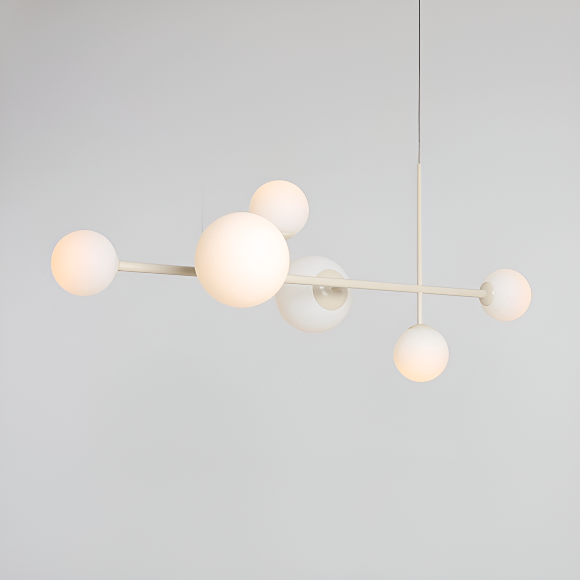 Lampa wisząca DIONE HEXA kremowy