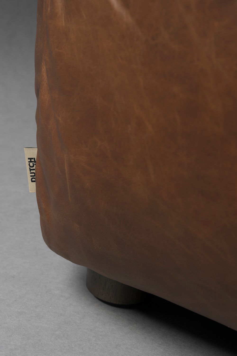 HACKMAN modular sofa - left end element chocolate leather