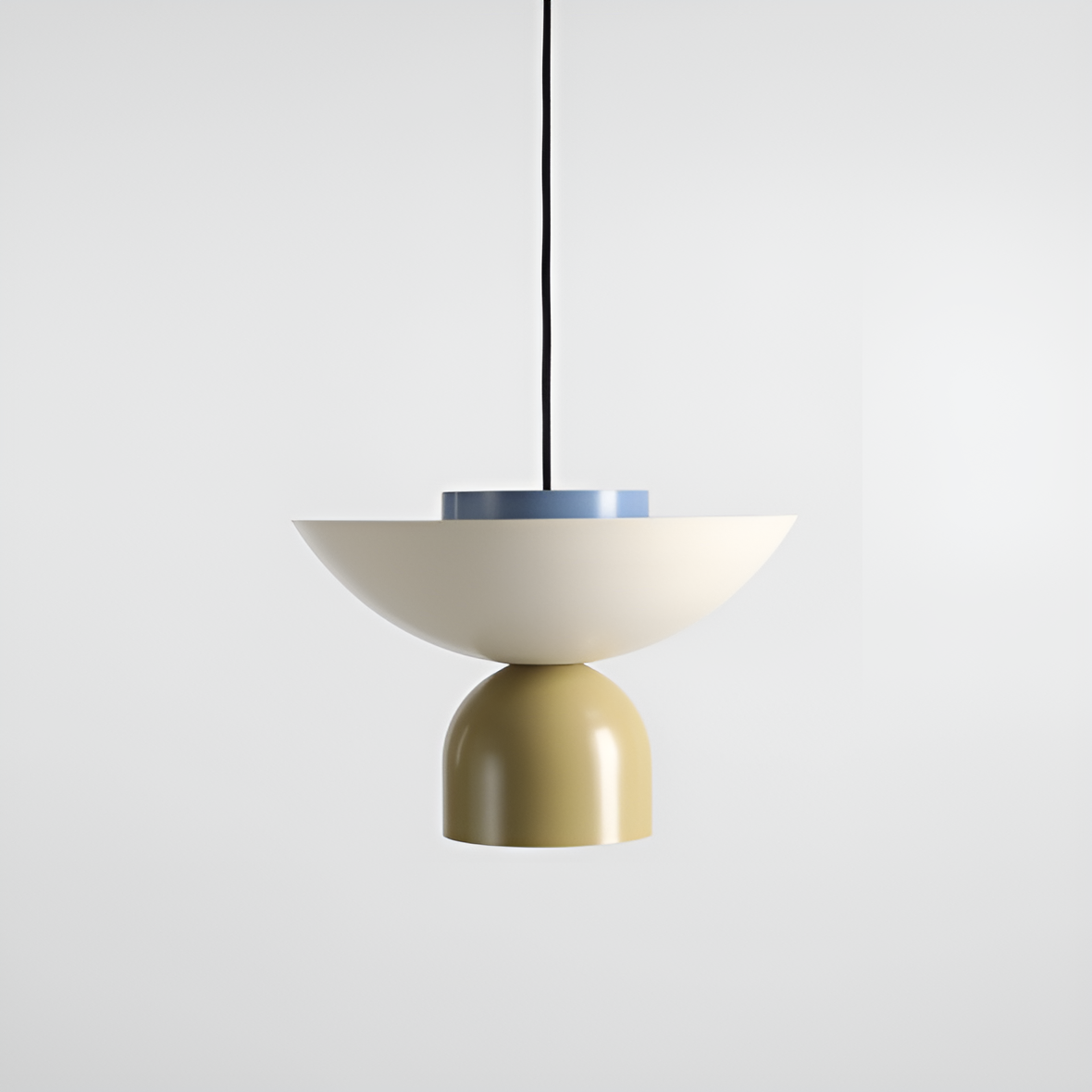 Lampa wisząca ILIA kremowy z pistacjowym