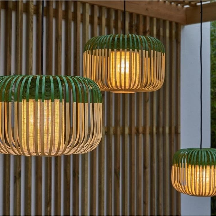 Bambusgrün -Hanglampe