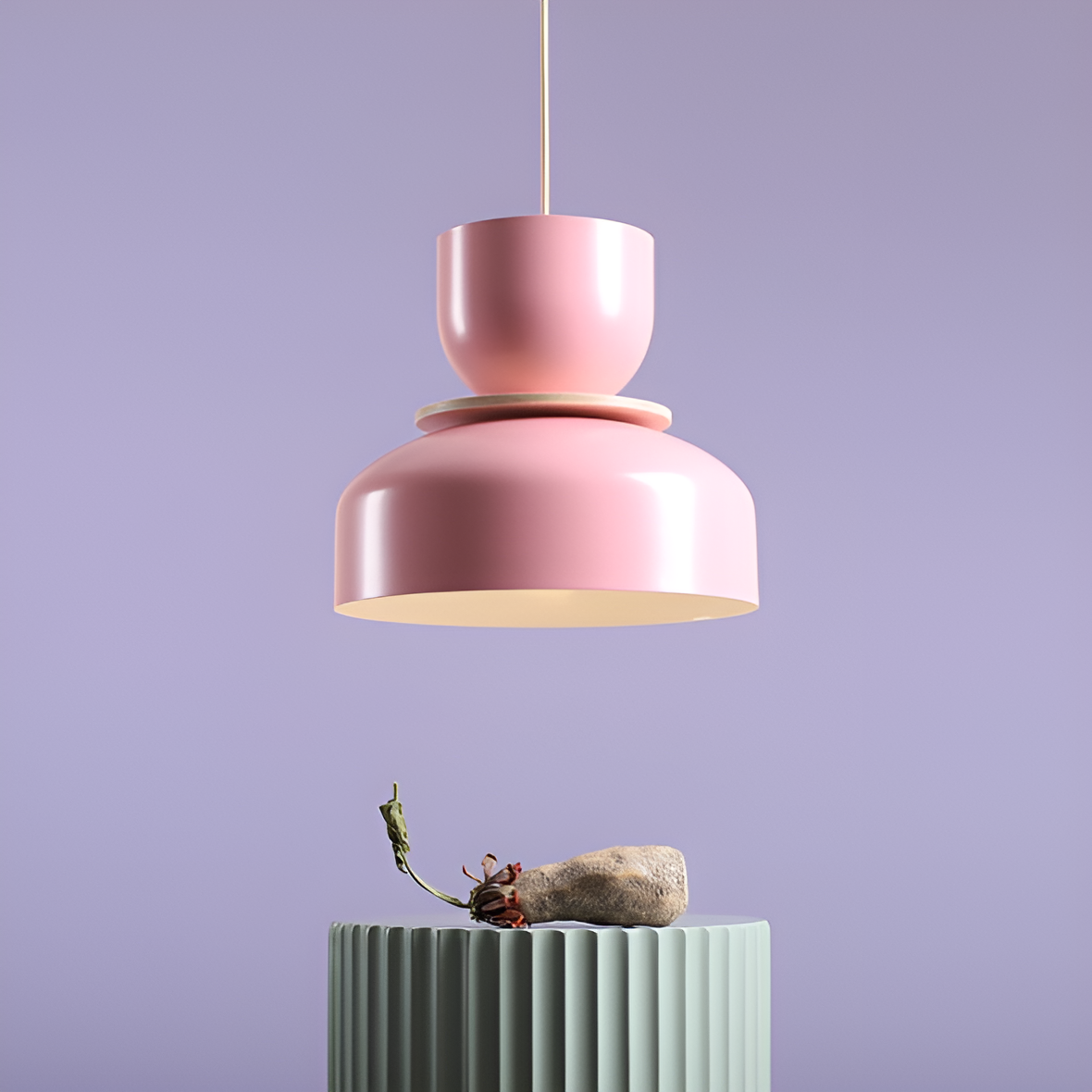 Rosa Hängelampe UTO