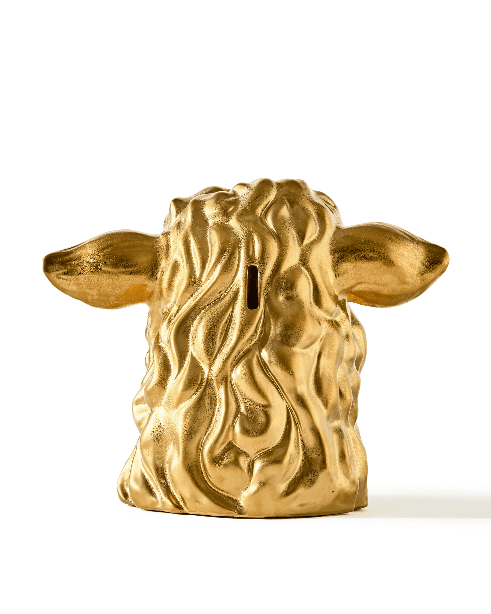 Dekoracyjna skarbonka DON'T EAT ME, SAVE ME - SHEEP złoty Pols Potten Eye on Design