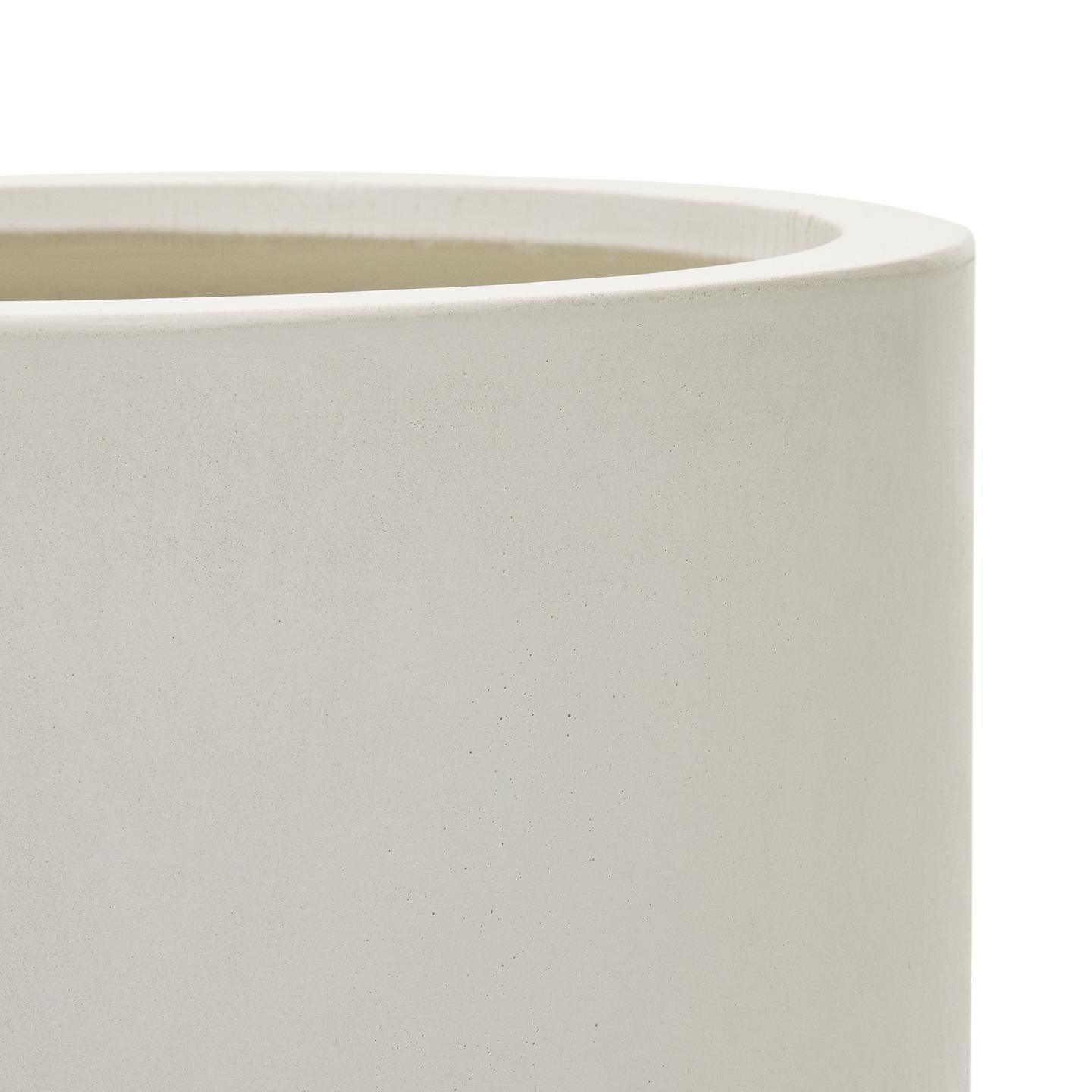 Donica ogrodowa okrągła AIGUABLAVA biały cement La Forma Eye on Design