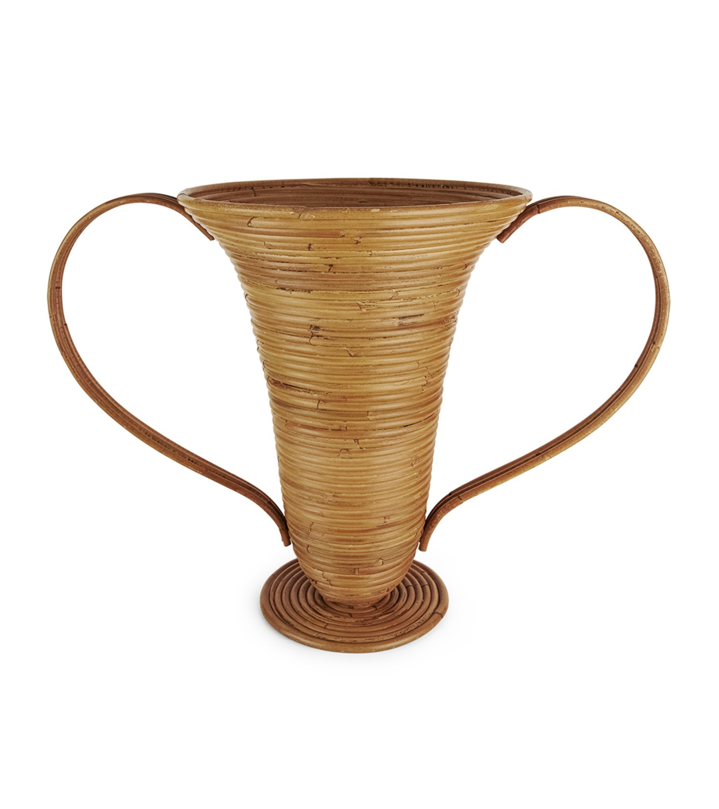 Wazon AMPHORA ciemnobrązowy rattan