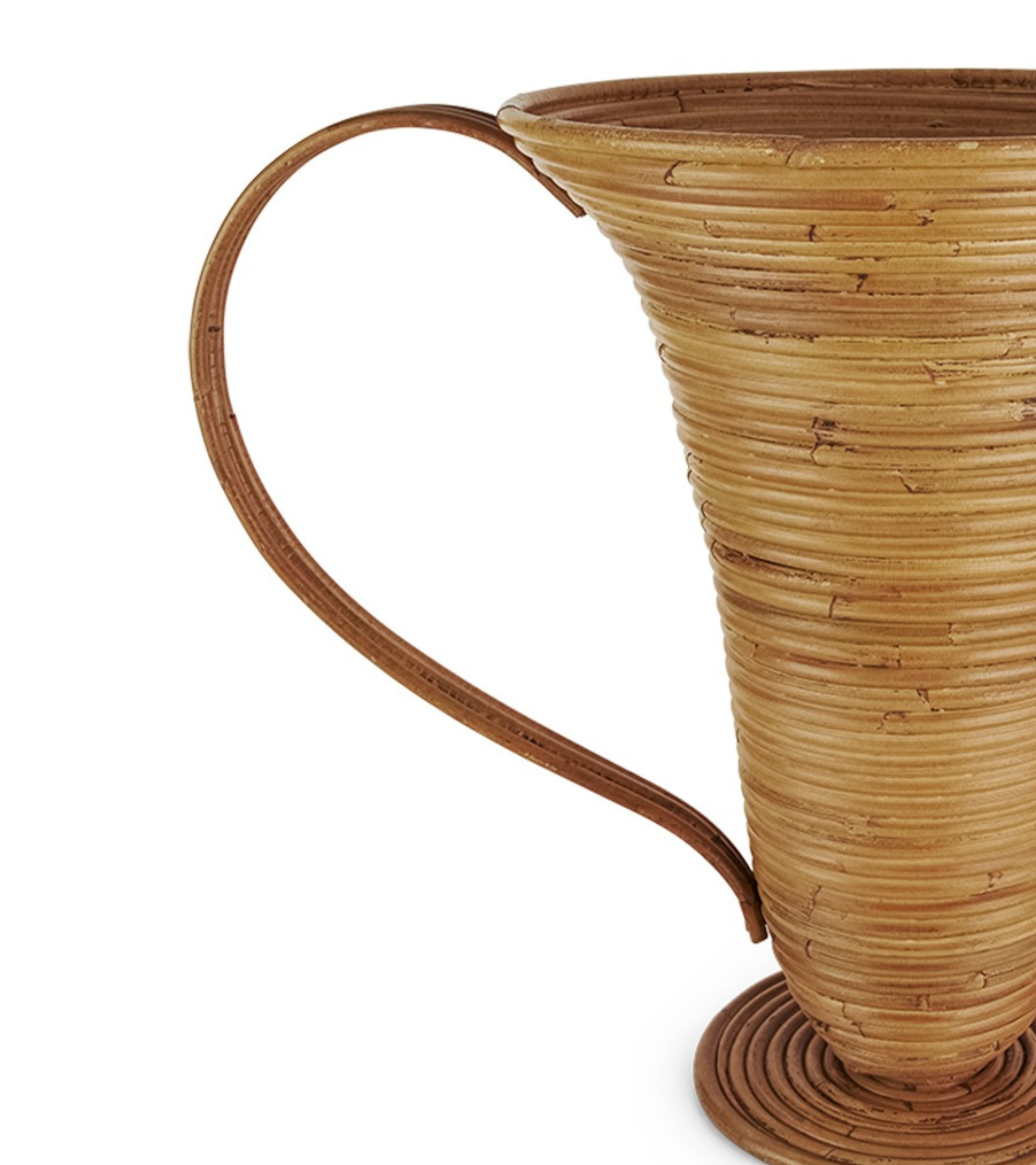 Wazon AMPHORA ciemnobrązowy rattan