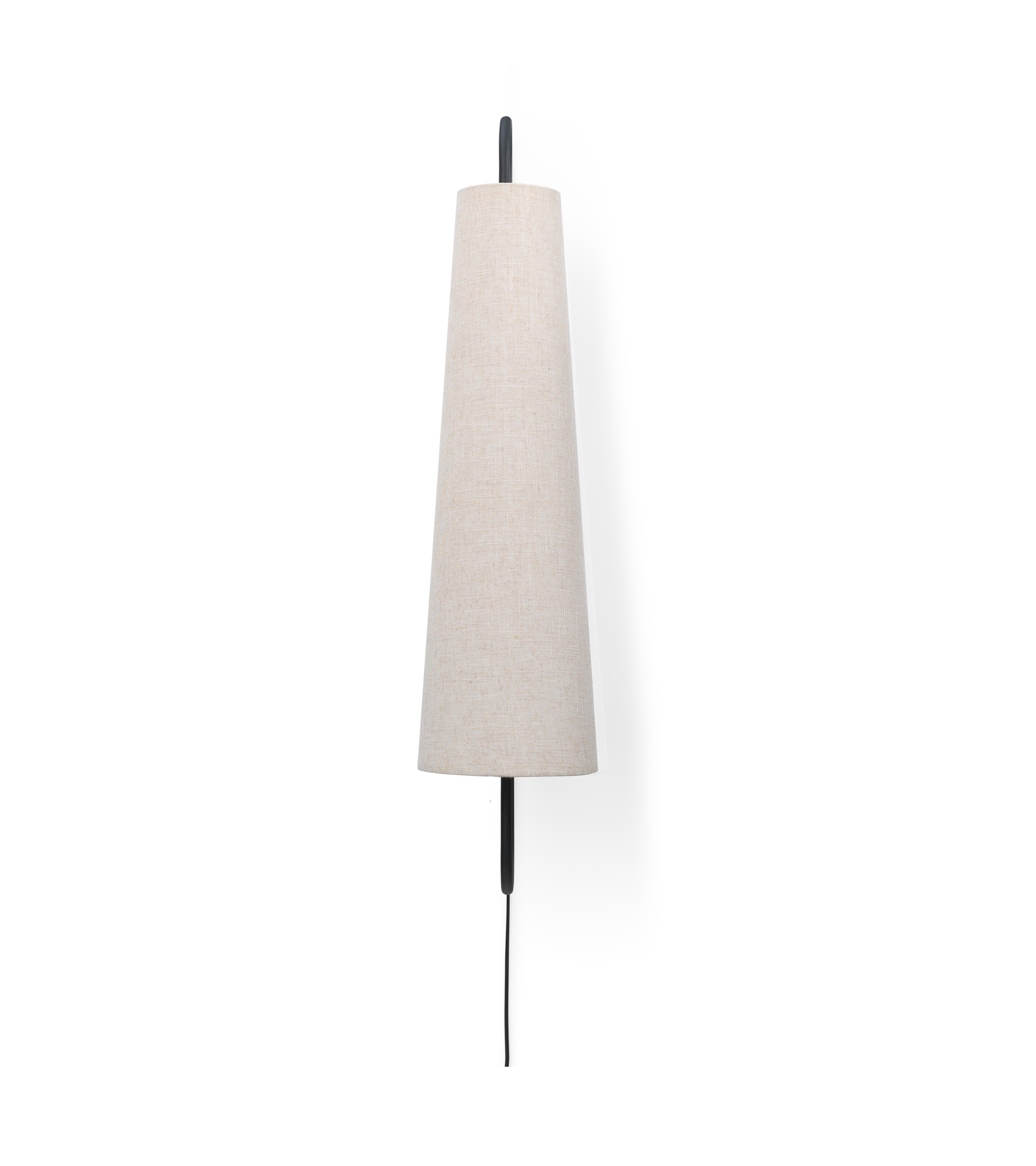 Lampa ścienna ANCORA złamana biel z czarną ramą