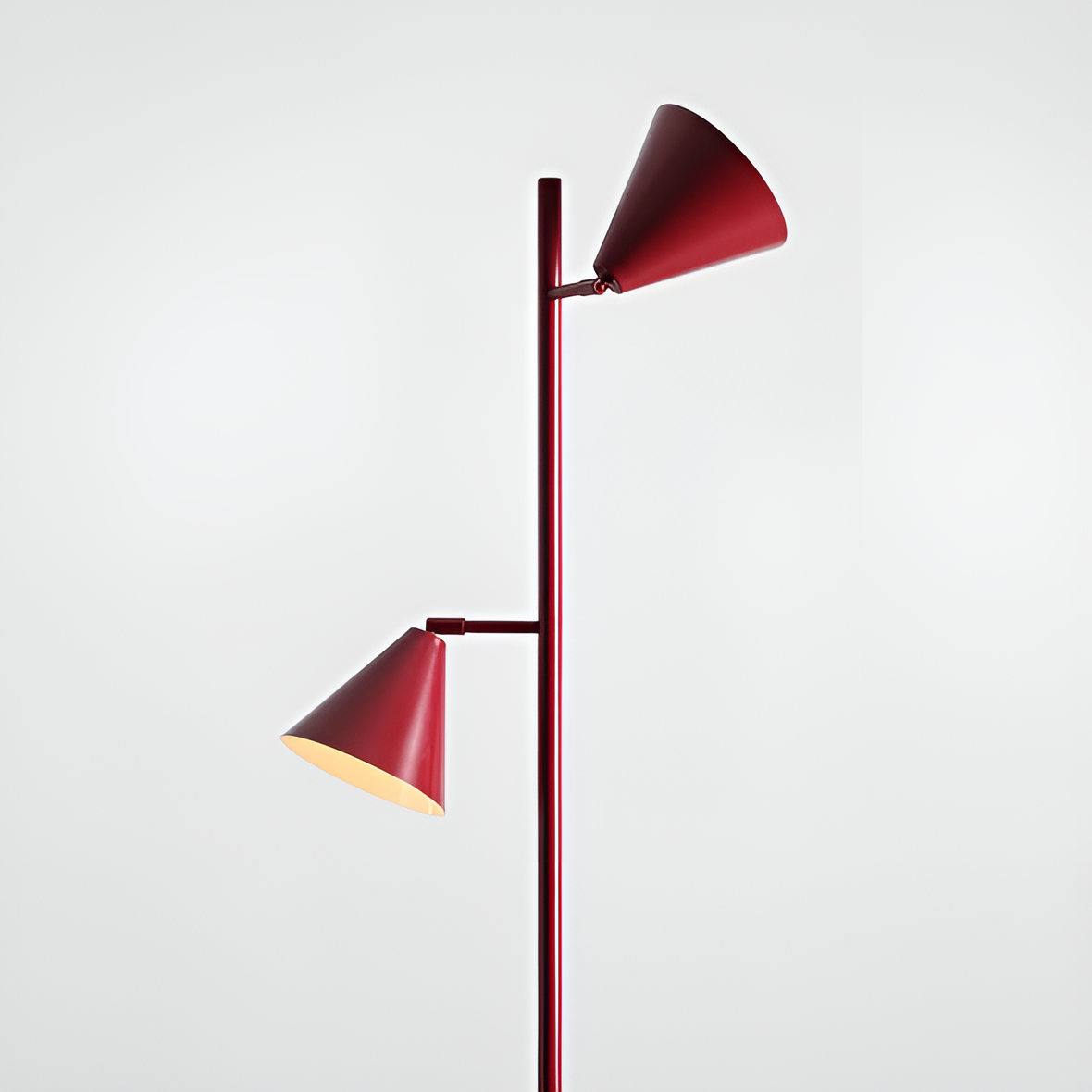 Lampa podłogowa FORM DUO czerwony