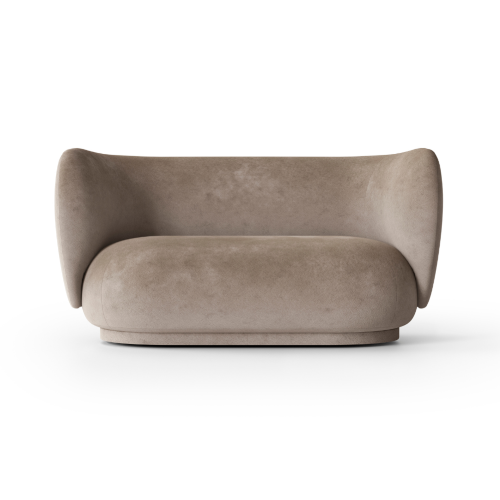 Sofa 2-osobowa RICO Faded Velvet beżowy
