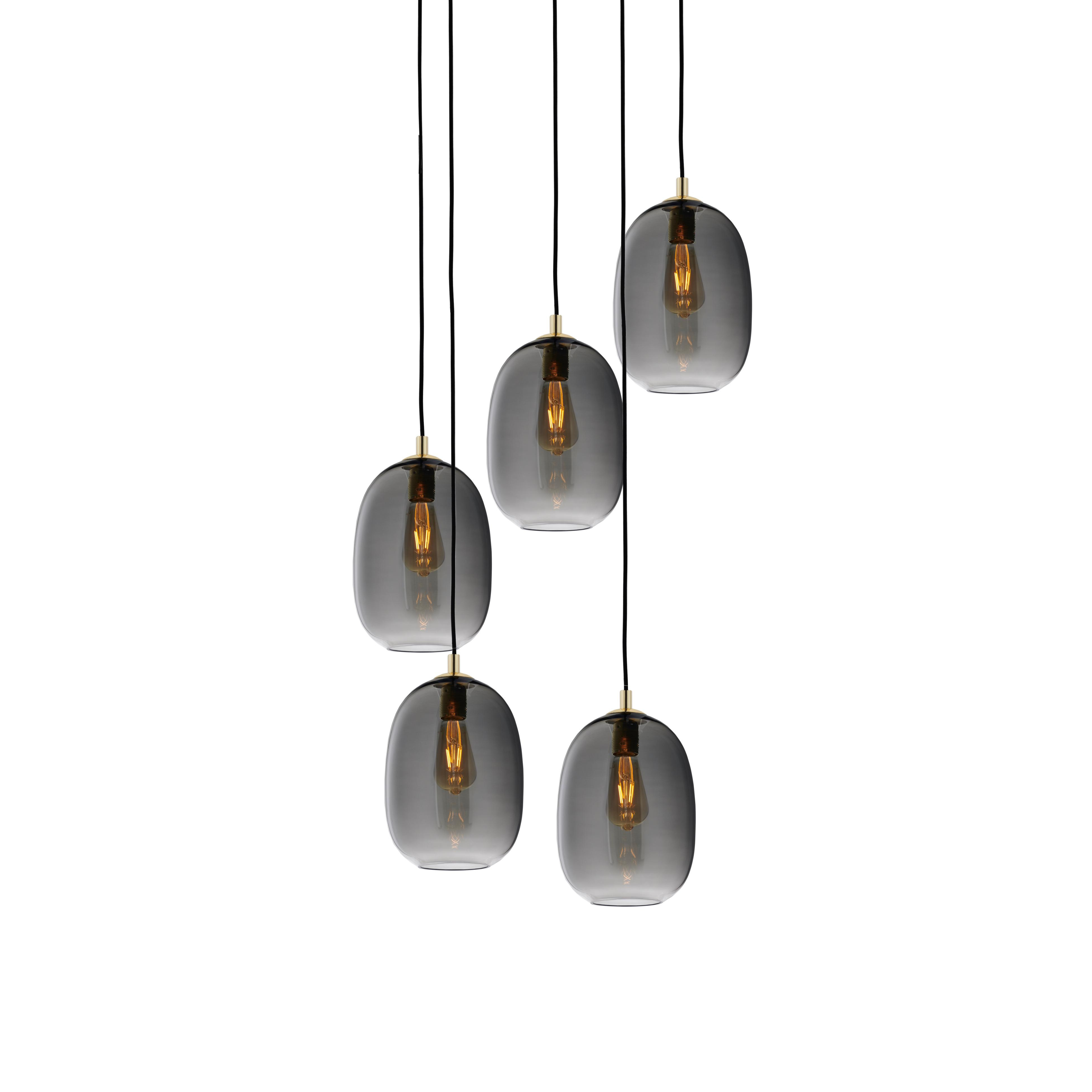 Lampa wisząca ONYX 5 grafitowy