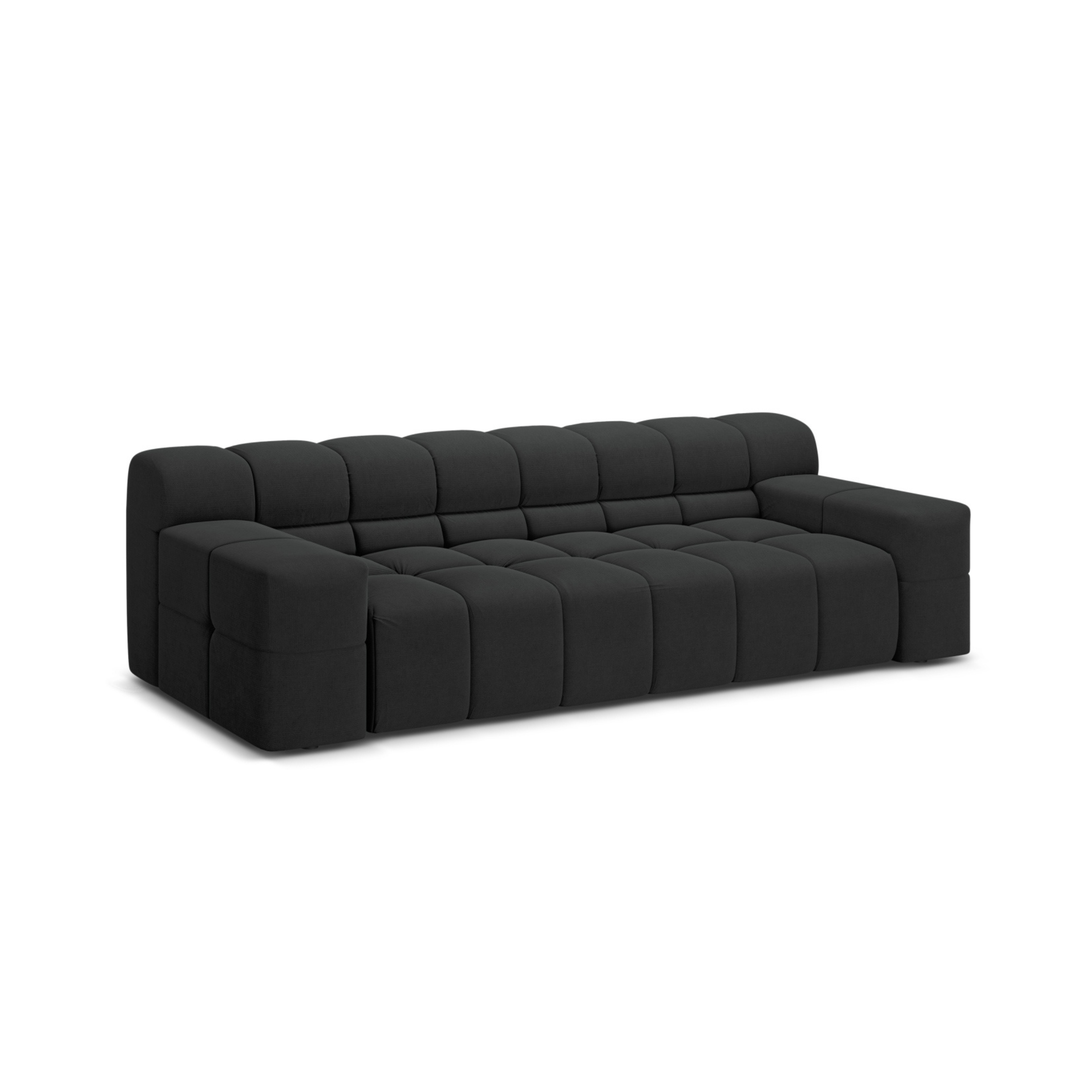 Sofa 3-osobowa AGAVE antracytowy szenil