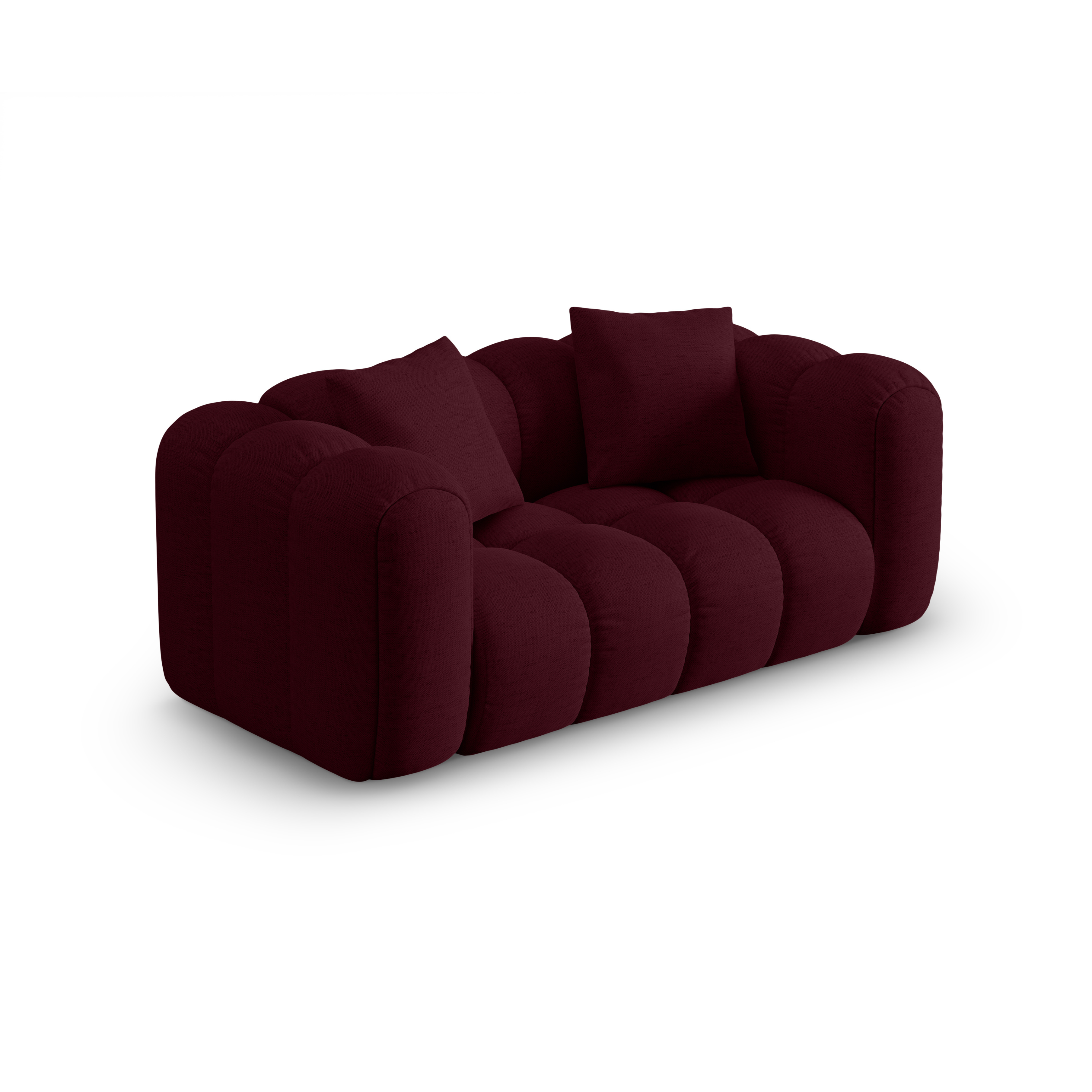 Sofa 2-osobowa ASTRO burgundowy szenil