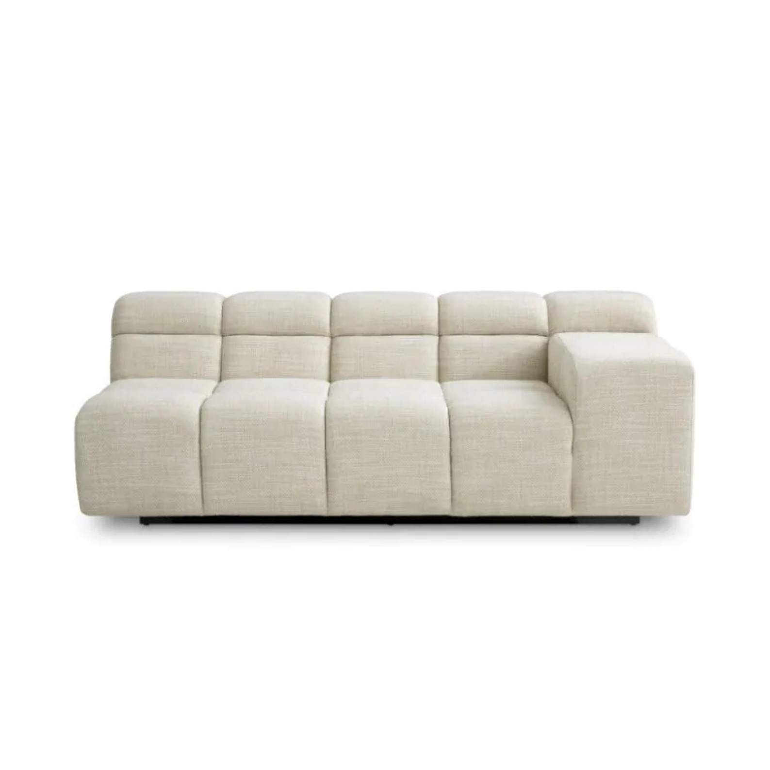 Sofa modułowa HUNTER - element 2-osobowy prawy beżowoszary