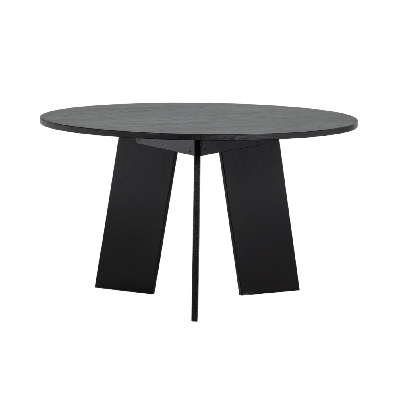 Black round table