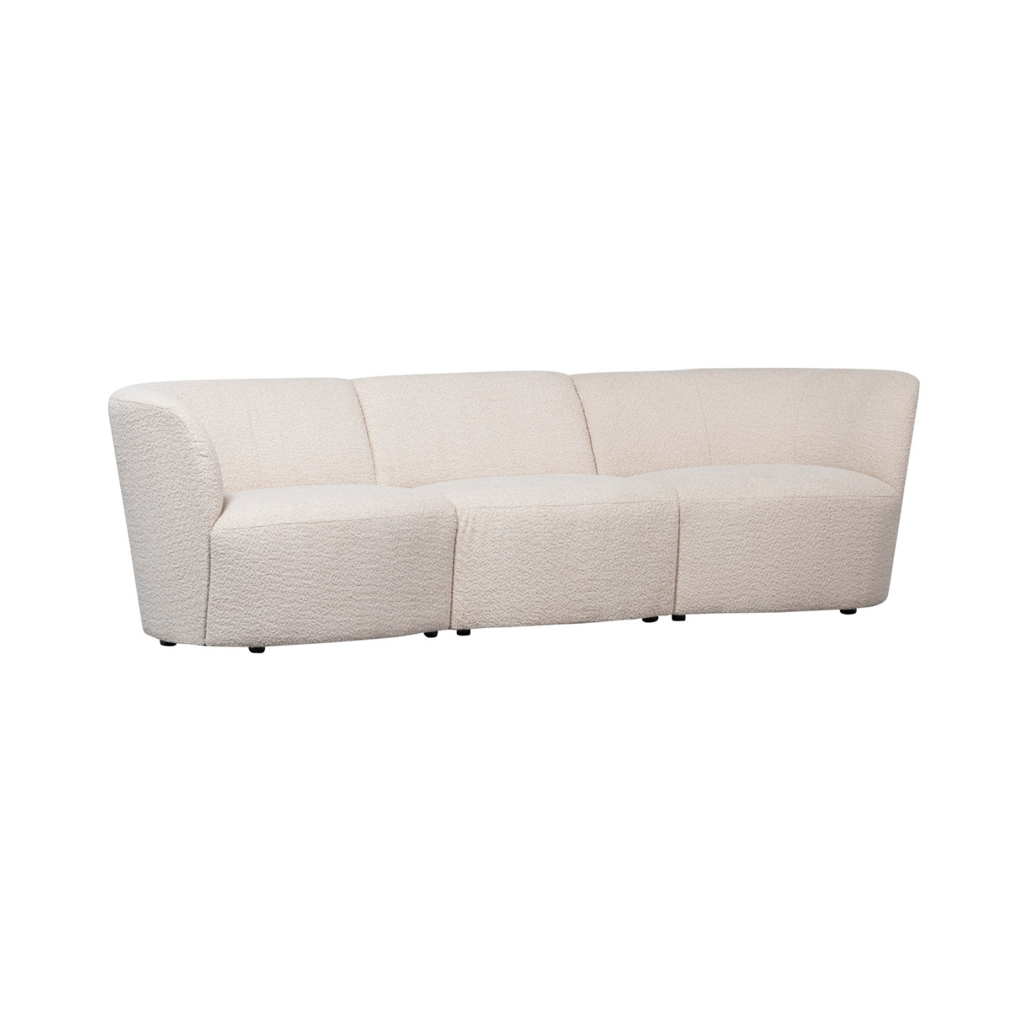 Sofa 3-osobowa COCO kremowy bouclé