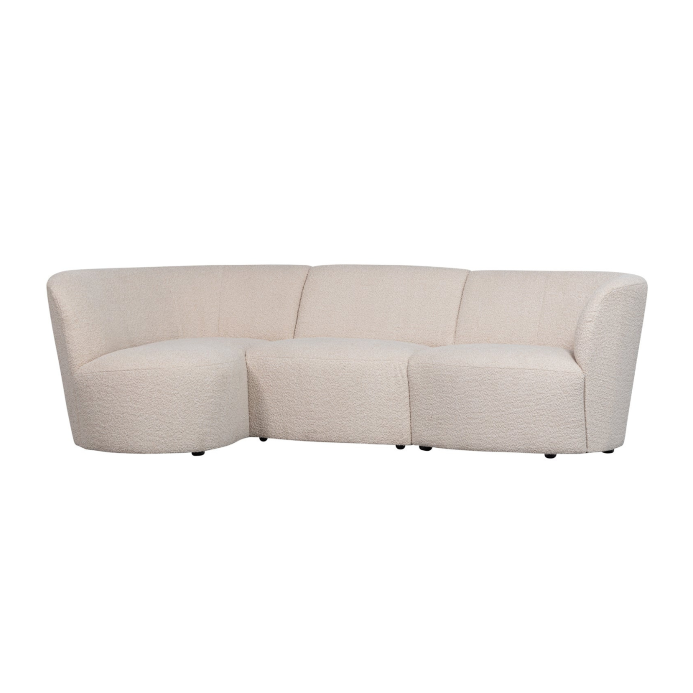 Links -Hand -Ecke Coco Cream Boucle