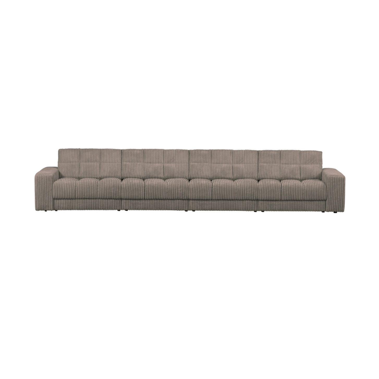 Sofa 4-osobowa SECOND DATE brązowy sztruks