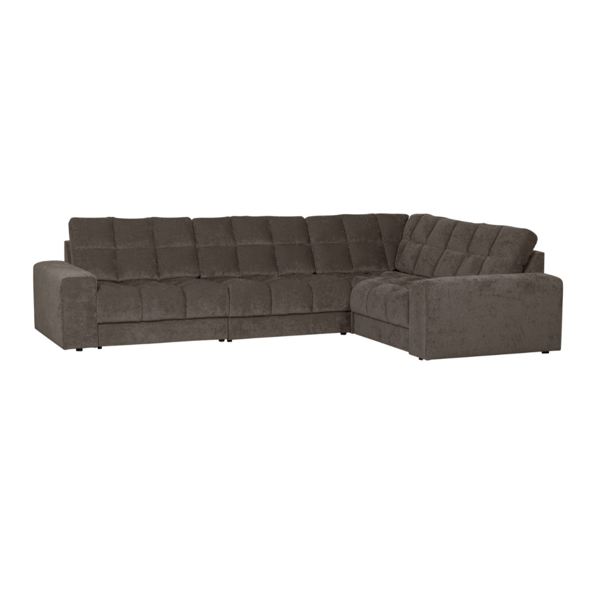 Right-facing corner sofa SECOND DATE warm gray