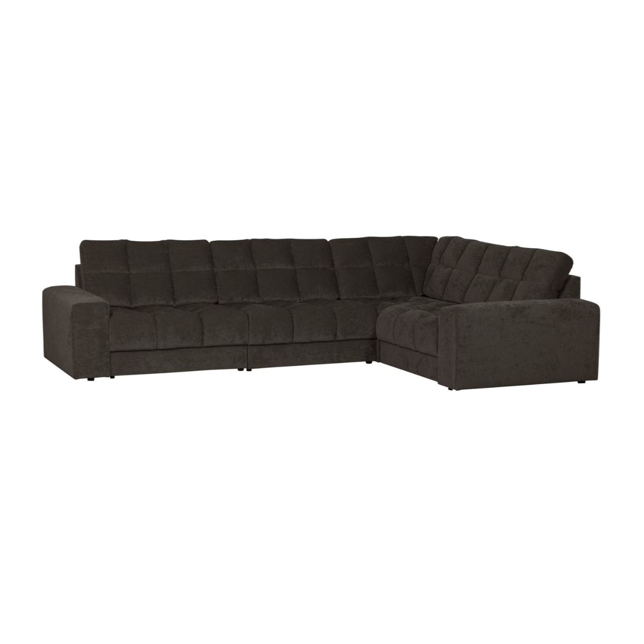 Right-facing corner sofa SECOND DATE in anthracite