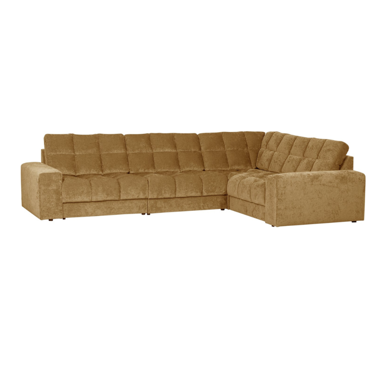 Right-facing corner sofa SECOND DATE honey